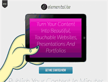 Tablet Screenshot of franklinalpine.elementalise.com